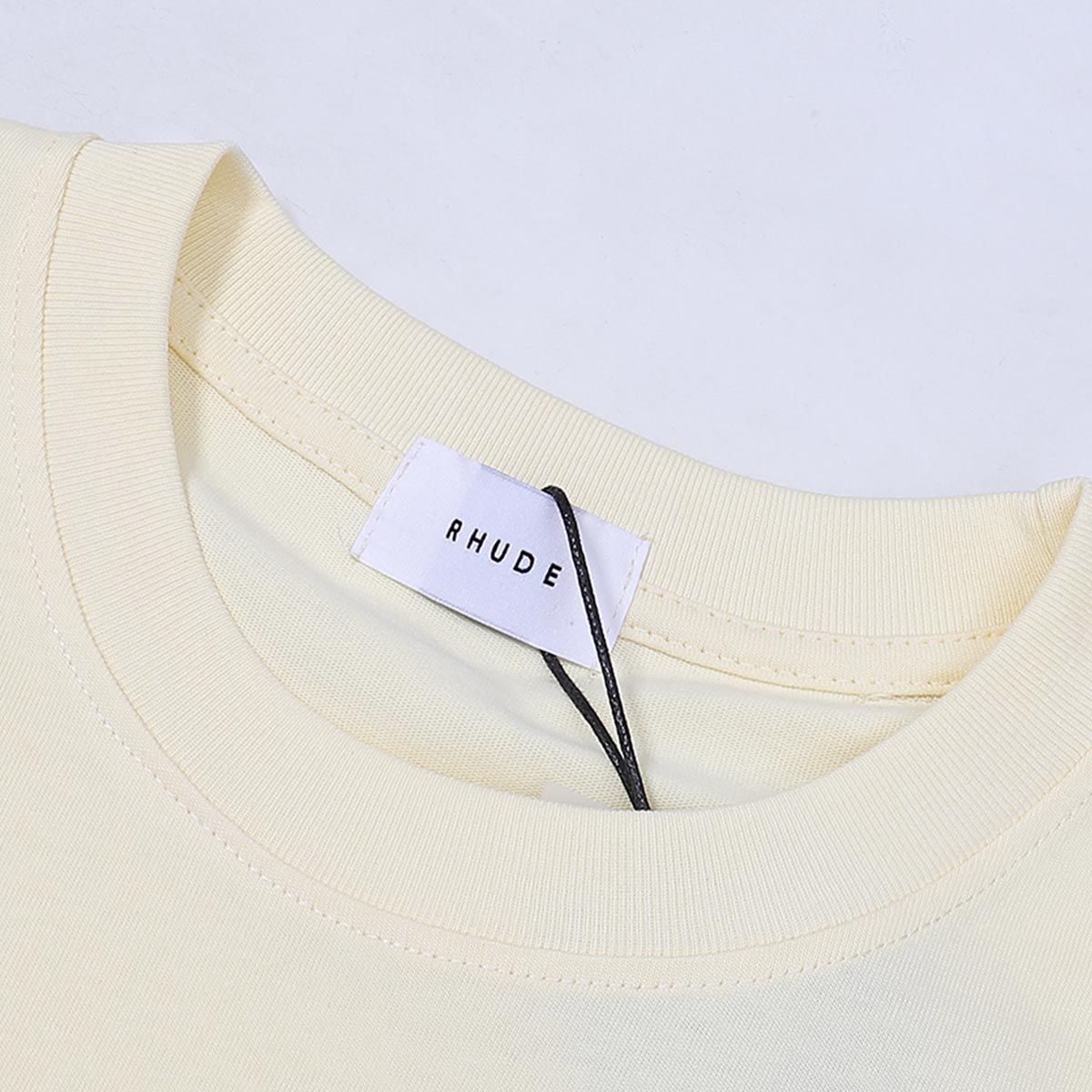 Rhude T-shirts Horse Frame Printing Cotton Casual Short Sleeve Men and Women