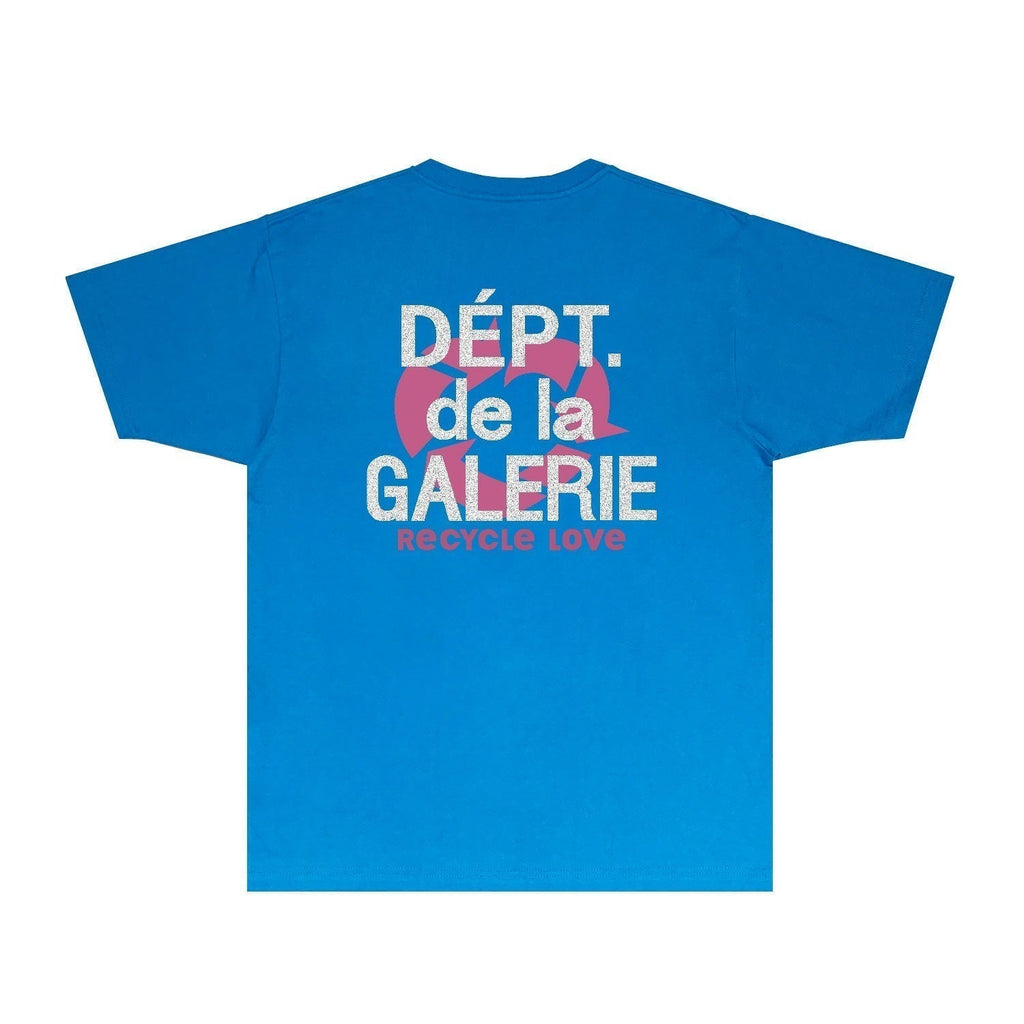 Gallery Dept T Shirt Retro Printed Loose Short-Sleeved Shirt