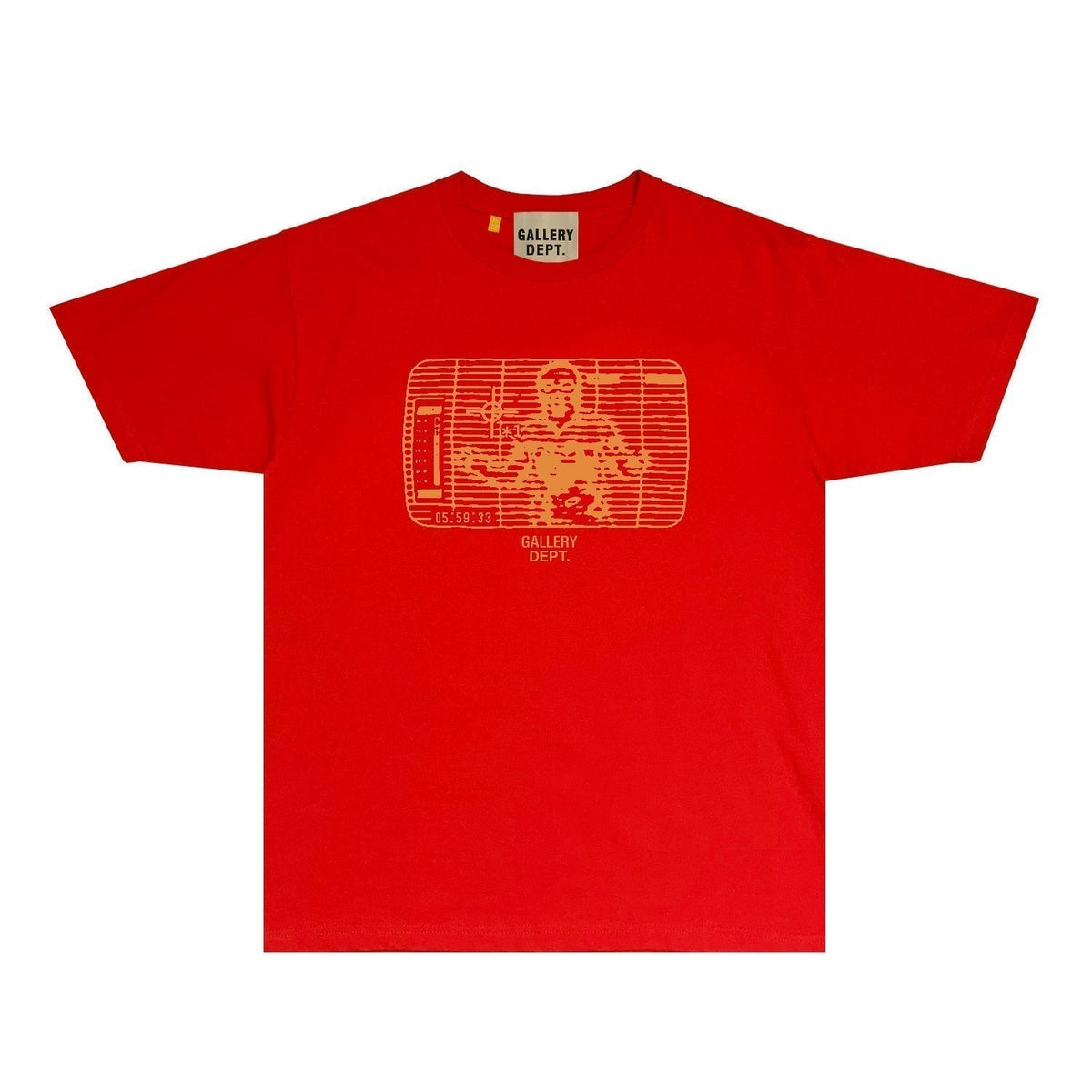 Gallery Dept T Shirt Retro Printed Loose Short-Sleeved Shirt