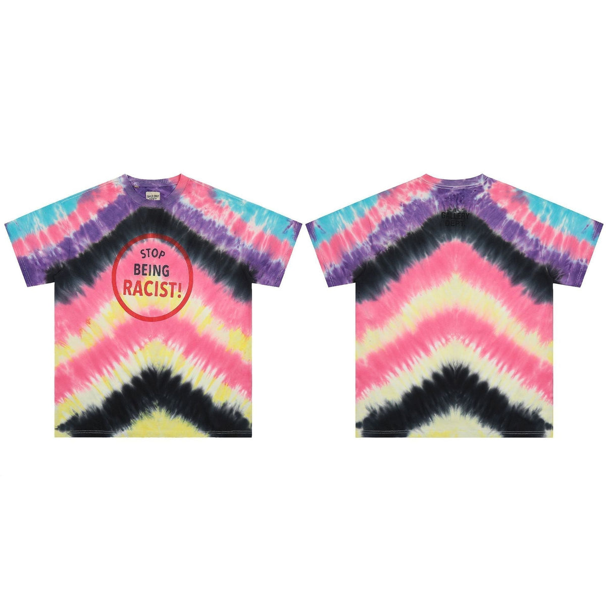 Gallery Dept T Shirts Tie-Dye Short Sleeve plus Size T-shirt